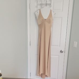Elegant Gold Maxi Dress